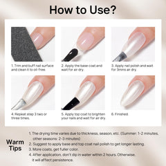 MIZHSE step-by-step application scene illustrating thin coats for longer wear