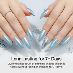 MIZHSE brush applying polish to nail for fast-dry convenience