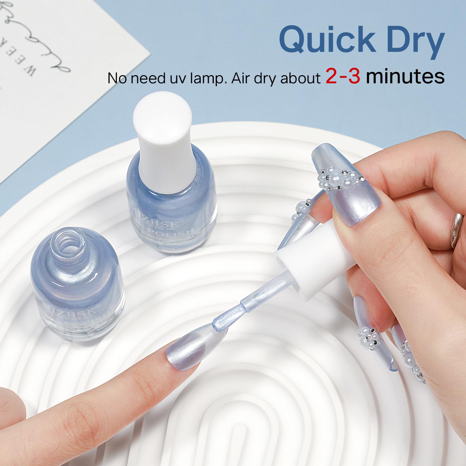 MIZHSE before and after nail prep comparison showing improved adhesion benefit