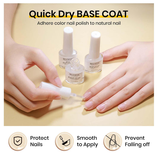 MIZHSE bottle close-up with brush demonstrating smooth application benefit