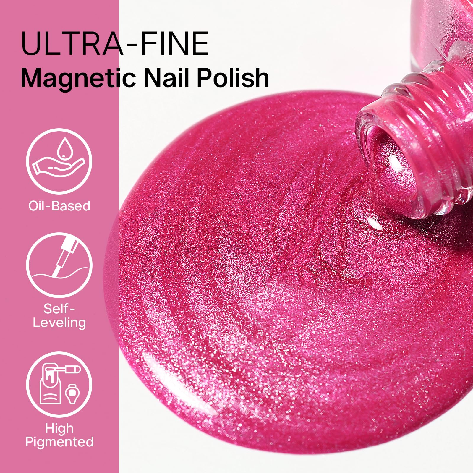 MIZHSE brush applying a smooth stroke demonstrating easy application benefit