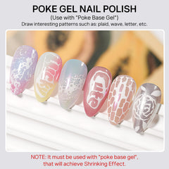 MIZHSE white poke gel texture showing smooth high-pigment coverage