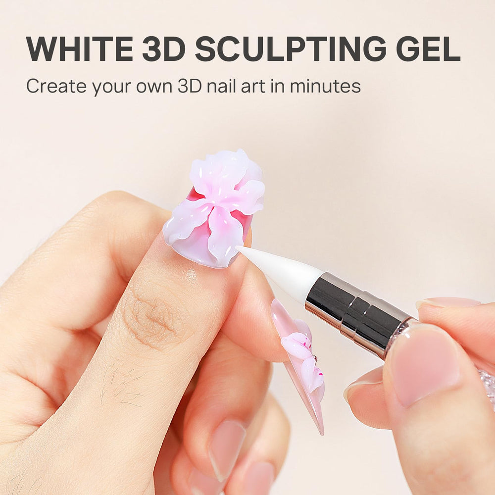 MIZHSE gel solid texture close-up demonstrating easy, non-sticky sculpting