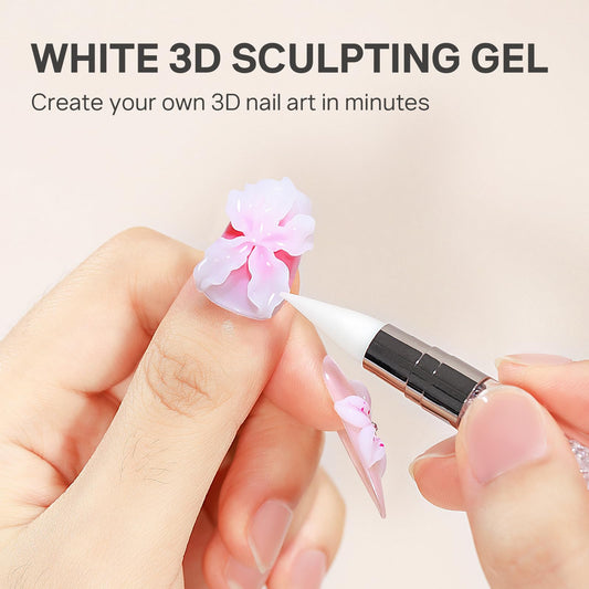 MIZHSE gel solid texture close-up demonstrating easy, non-sticky sculpting