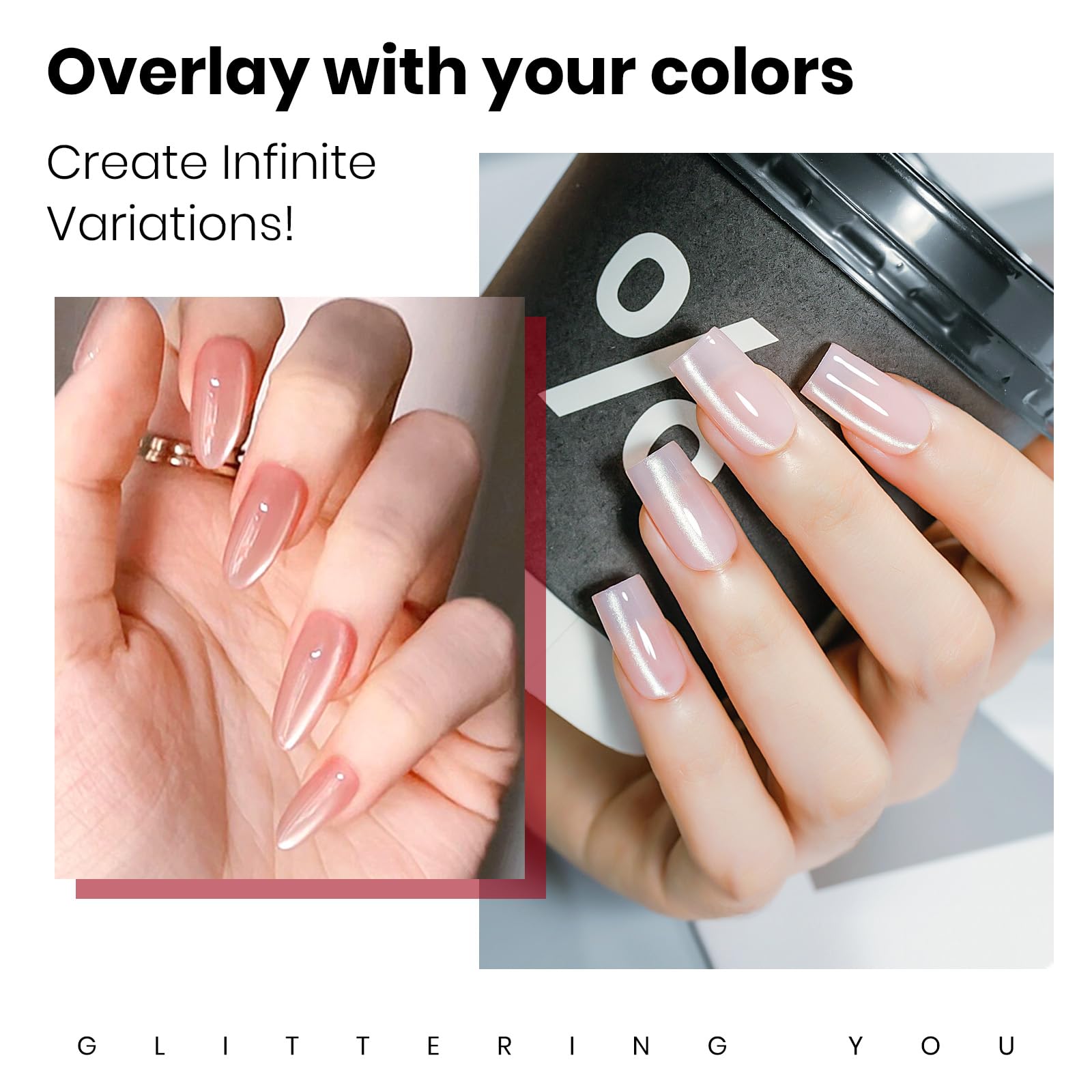 MIZHSE kit contents laid out for quick at-home nail art setup