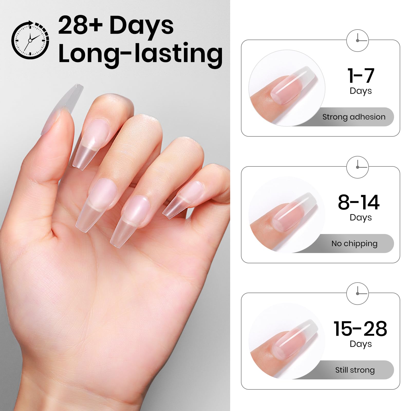 MIZHSE curing a nail under the LED lamp for durable adhesion