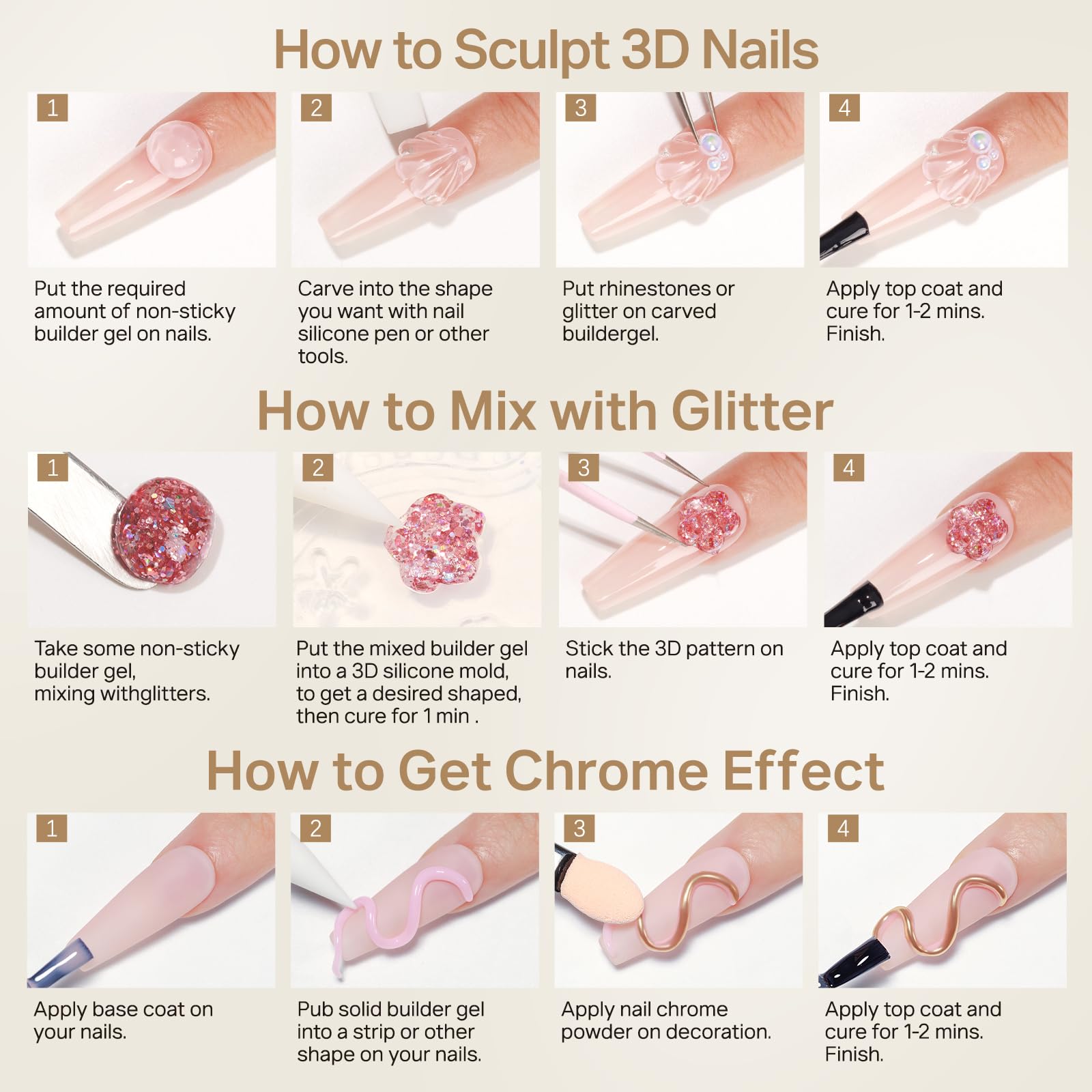 MIZHSE finished manicure on hands in lifestyle setting showcasing durable shine