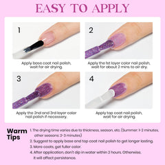 MIZHSE finished manicure lifestyle shot offering glossy party-ready nails