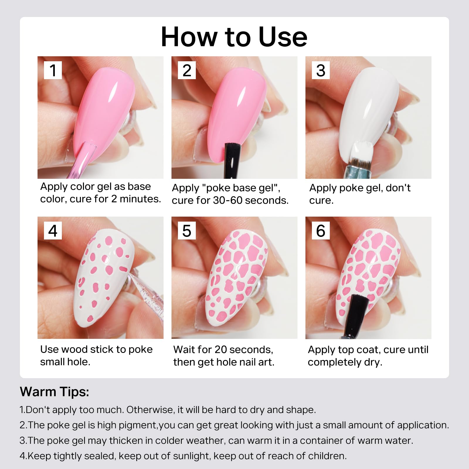 MIZHSE glossy finished nails with chrome accents showing durability