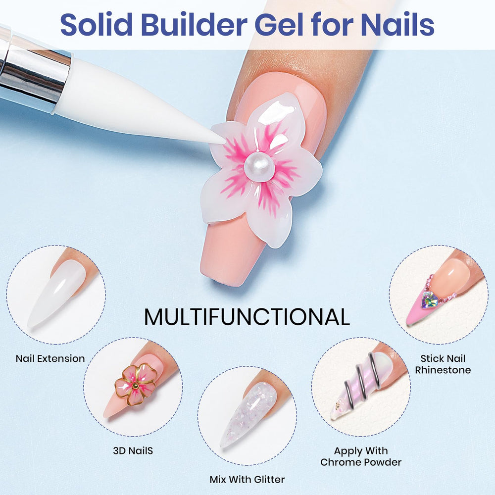 MIZHSE flower mold detail used to press consistent 3D nail shapes quickly