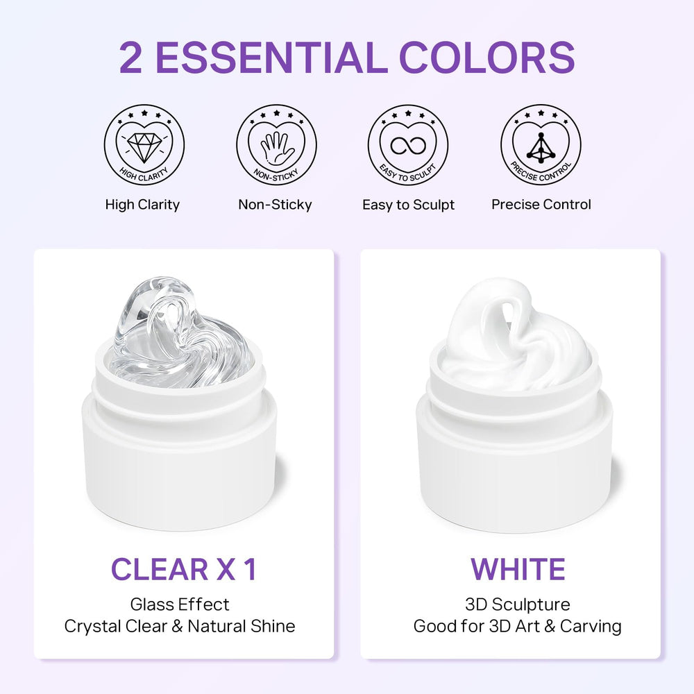 MIZHSE flower mold and a pressed gel ornament for quick decoration