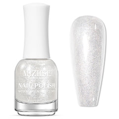 MIZHSE front bottle view showing clear glitter and size benefit