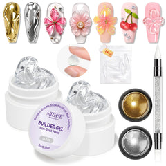 MIZHSE front packaging showing complete solid builder gel kit benefits