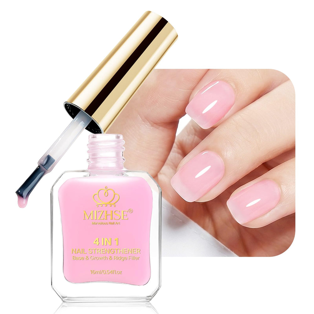 MIZHSE front packaging showing 16ML bottle and pink finish benefit