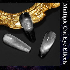 MIZHSE finished galaxy nails showing 9D cat-eye depth for eye-catching manicures