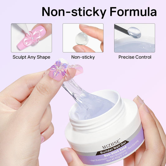 MIZHSE close-up of solid gel texture, easy shaping benefit
