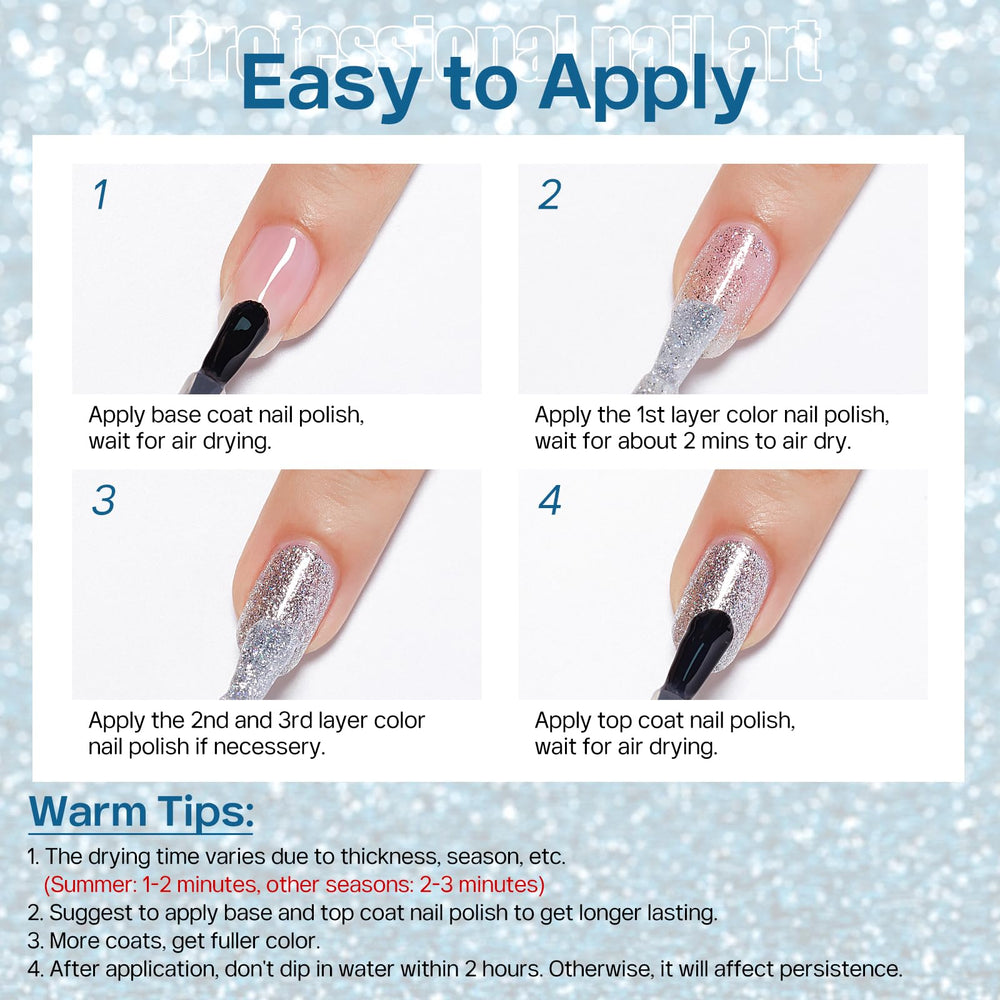 MIZHSE being applied to a nail to show easy at-home use