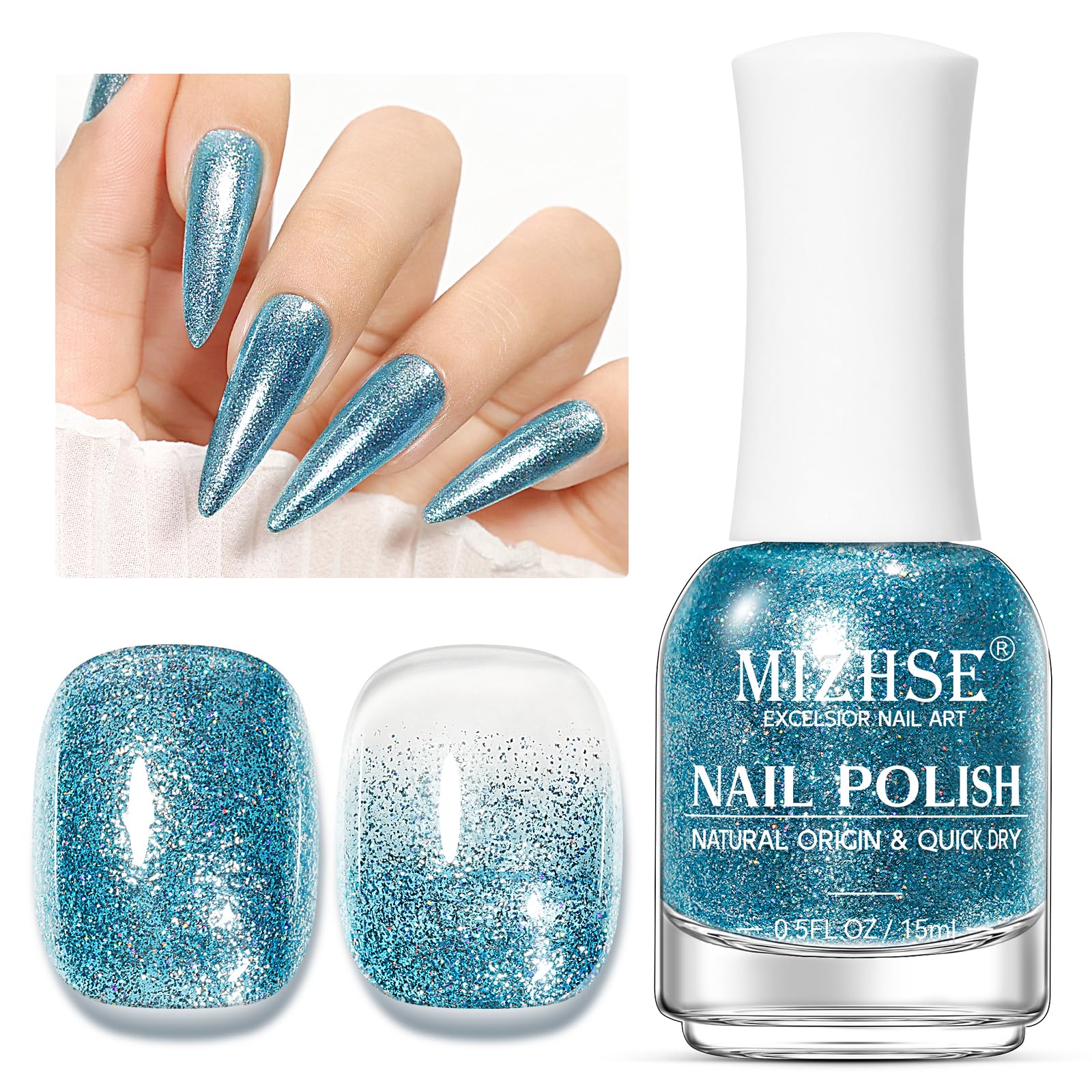 MIZHSE styled in evening outfit setting showcasing dazzling manicure