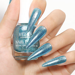 MIZHSE bottle next to base and top coats suggesting longer wear