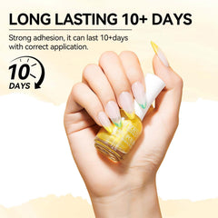 MIZHSE in hand size scale showing compact 15ml bottle convenience benefit