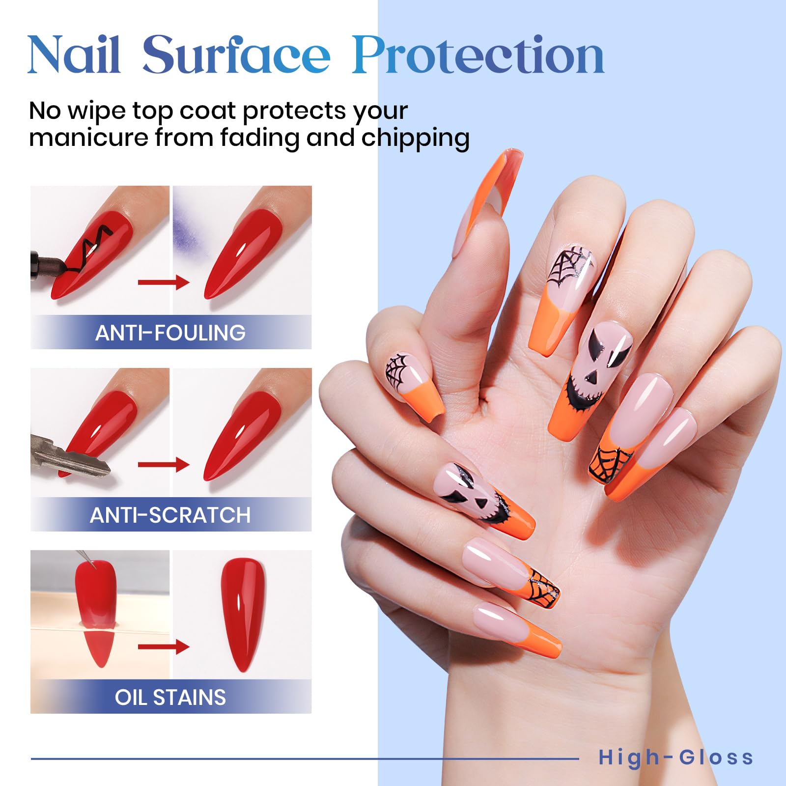 MIZHSE top coat curing under LED lamp demonstrating fast durable gloss