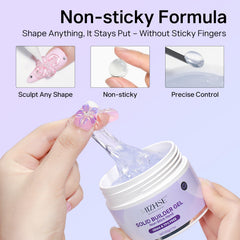 MIZHSE gel being shaped with silicone pen for precise control