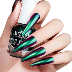 MIZHSE manicure lifestyle scene showcasing salon-quality glossy finish