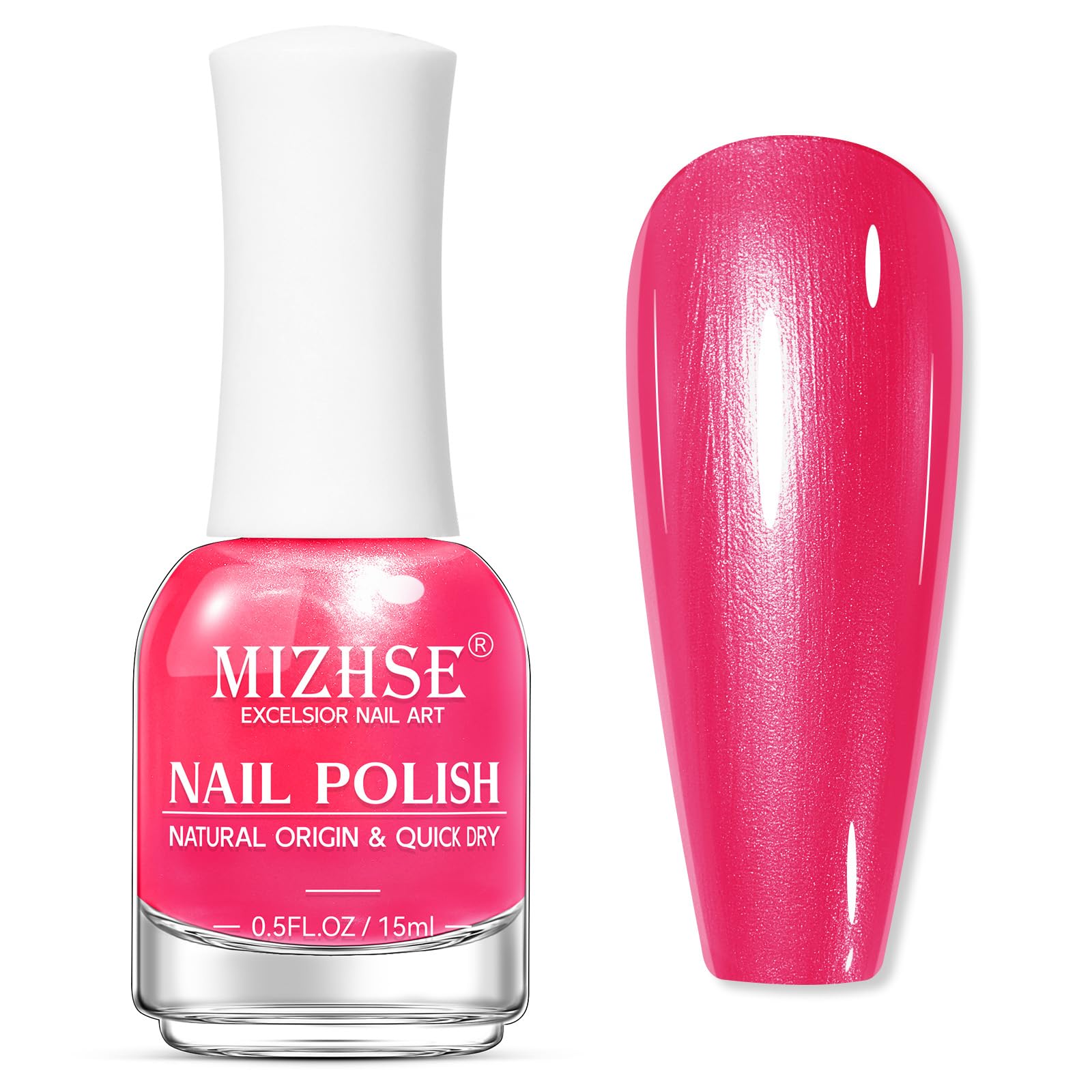 MIZHSE manicure in lifestyle party setting showing vibrant color and eye-catching sparkle