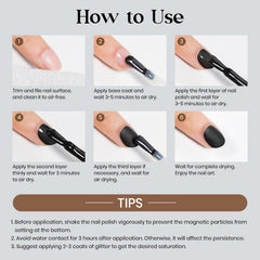 Two-tone nail art using MIZHSE matte black paired with glossy accent