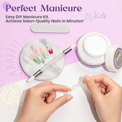 MIZHSE gel being applied for nail extension — stable build and cure