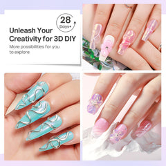 MIZHSE set of 36 nail forms displayed, helps consistent extensions