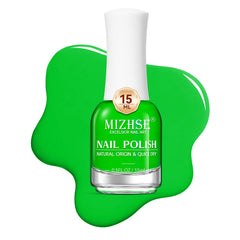 MIZHSE neon green used as nail-art accent showing creative possibilities
