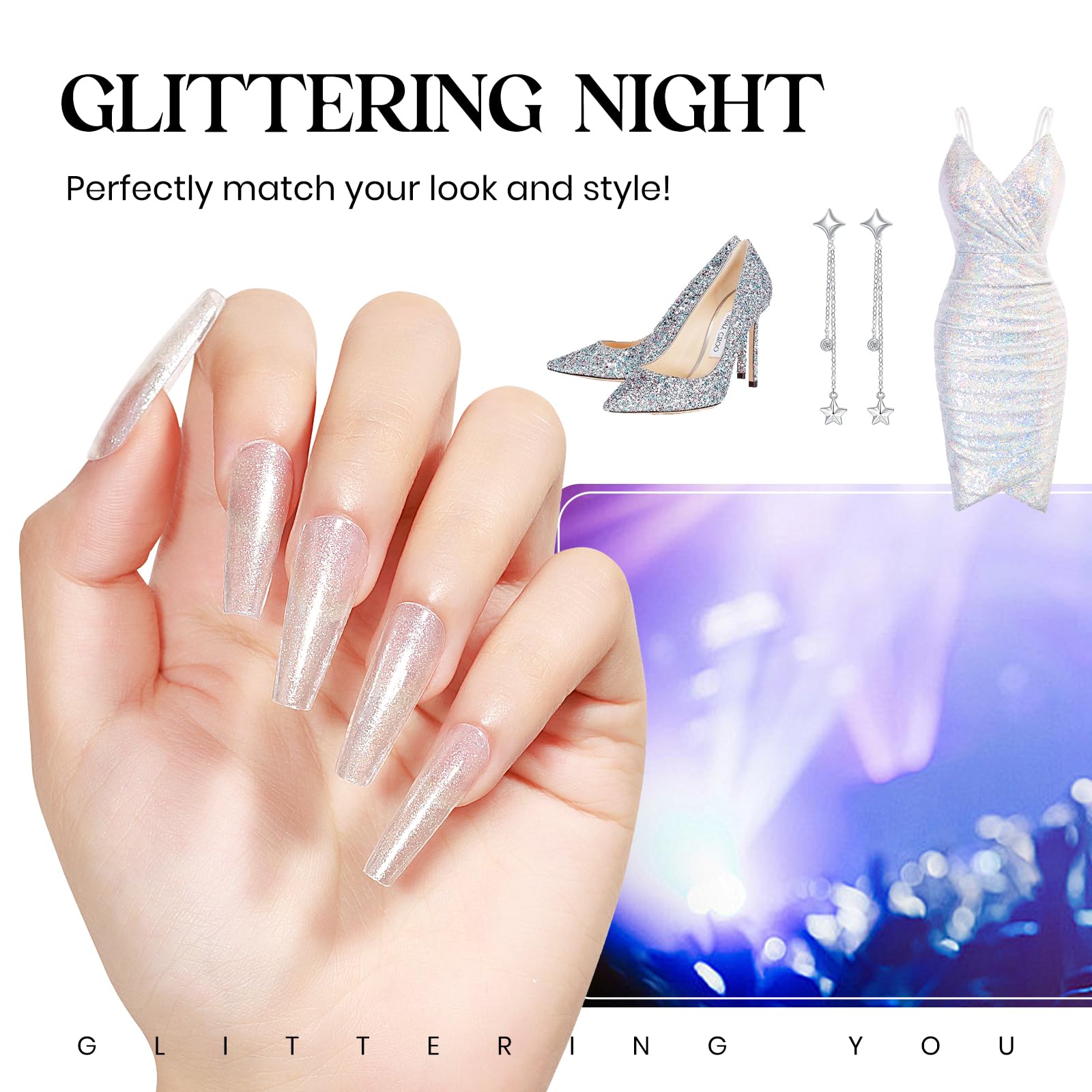 MIZHSE applied on nails in lifestyle scene demonstrating salon shine