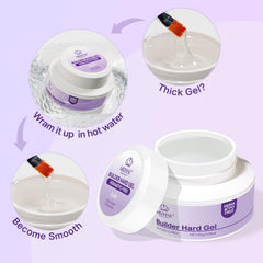 Salon workspace featuring MIZHSE gel bottle in use, professional-ready product setup
