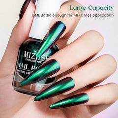 MIZHSE 15ml bottle next to ruler showing compact size and travel convenience