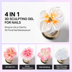 MIZHSE dual-end nail art pen and tool for easy 3D sculpting
