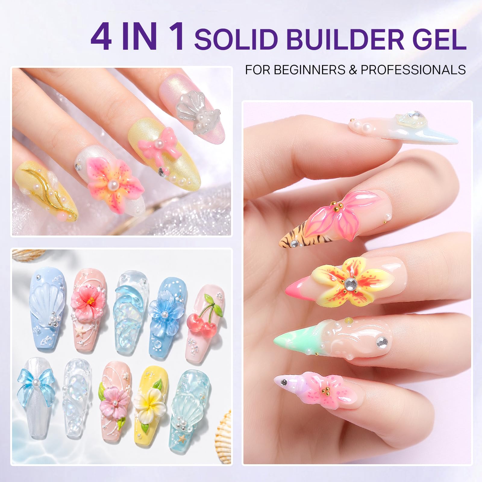 MIZHSE hand using gel to sculpt 3D details, speeding application