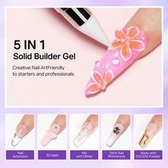MIZHSE silicone flower mold detailed view enabling repeatable 3D nail shapes