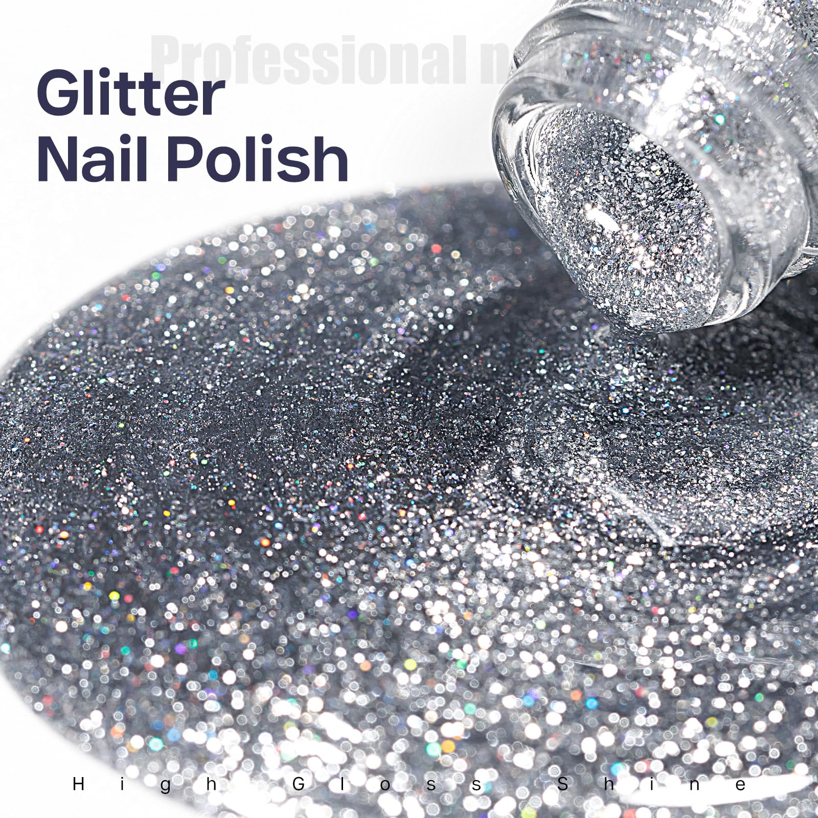MIZHSE brush close-up with glitter for smooth even application benefit