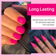 MIZHSE swatch on nail tips demonstrating opaque coverage and true color payoff