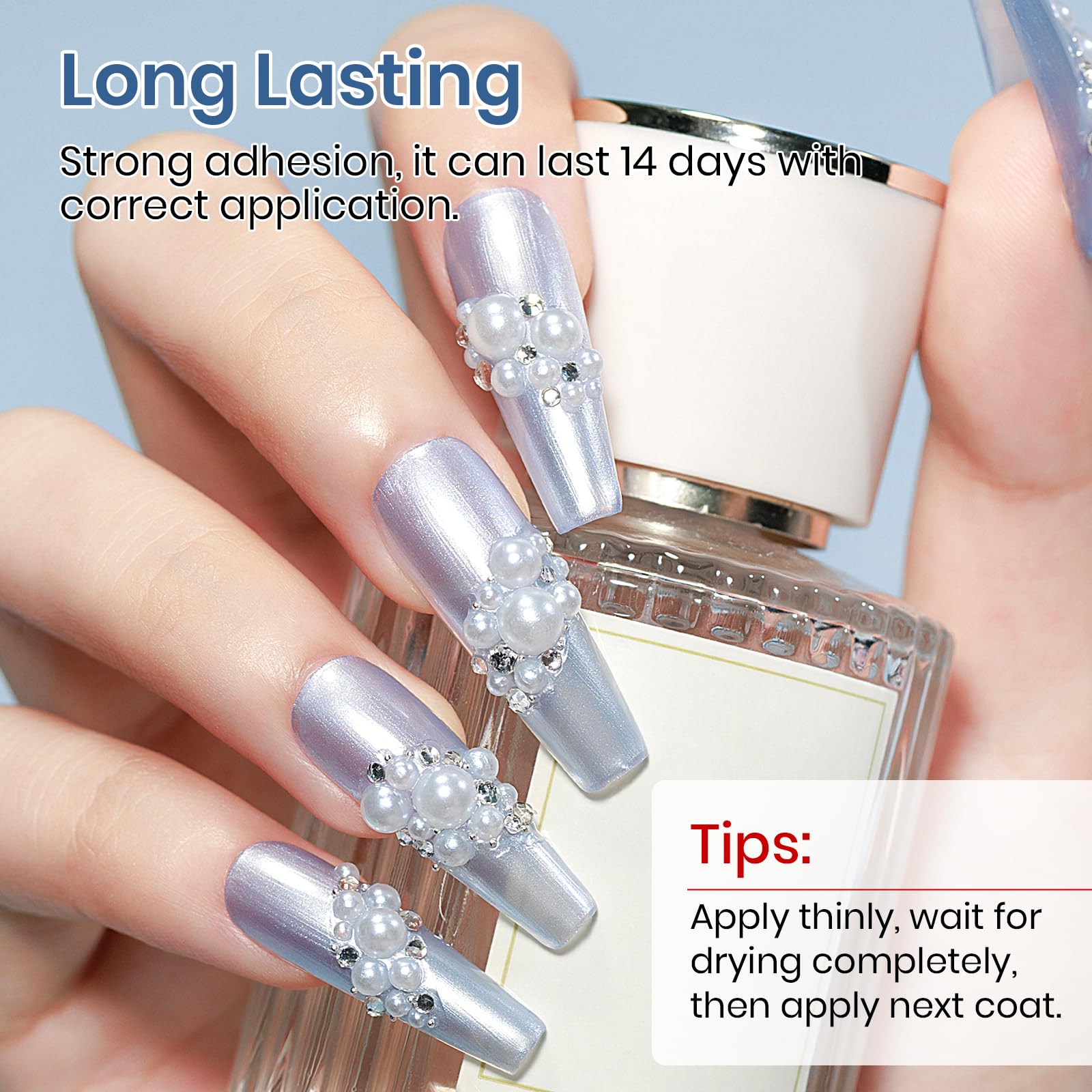 MIZHSE polish texture droplet displaying pearlescent particles and rich coverage