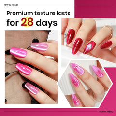 MIZHSE swatch panel highlighting glossy cat-eye texture and reflective finish