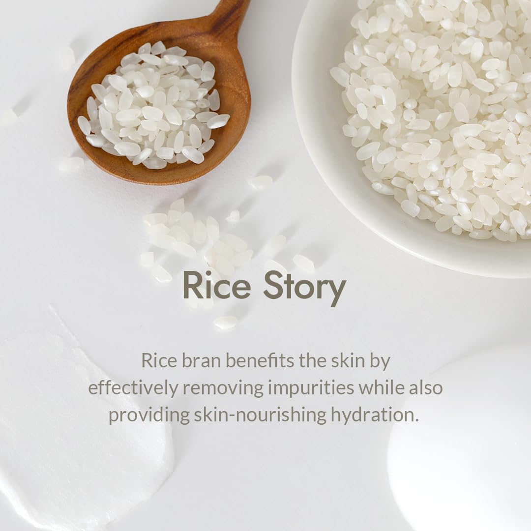 MIZON ingredient label close-up showing rice-derived nutrients for skin