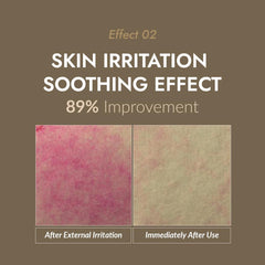 MIZON applying cream to cheek showing smoothing and nourishing effect