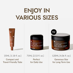 MIZON with centella and mugwort in flatlay showcasing natural extracts