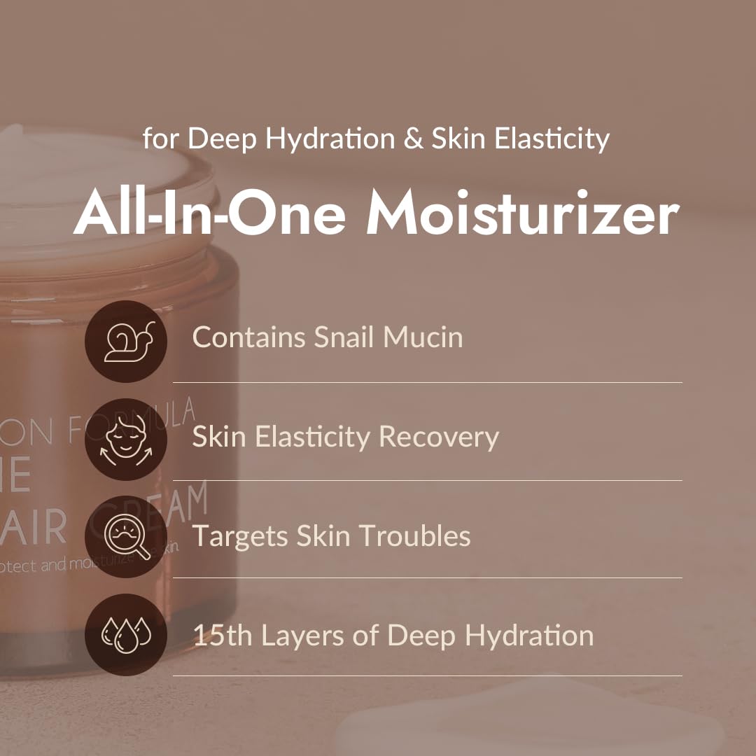 MIZON cream open showing silky texture for quick absorption benefit