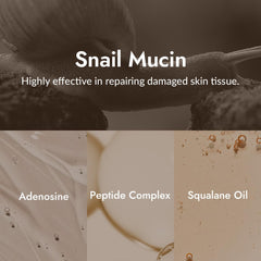 close-up texture of MIZON eye cream revealing smooth, fast-absorbing consistency