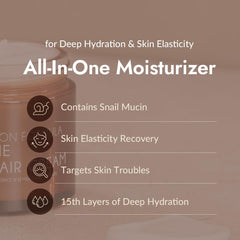 MIZON cream texture close-up showing rich gel-cream consistency and hydration