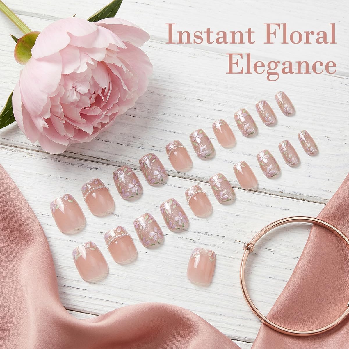 MJJNTTN side profile of short square nails highlighting comfortable wearable length benefit