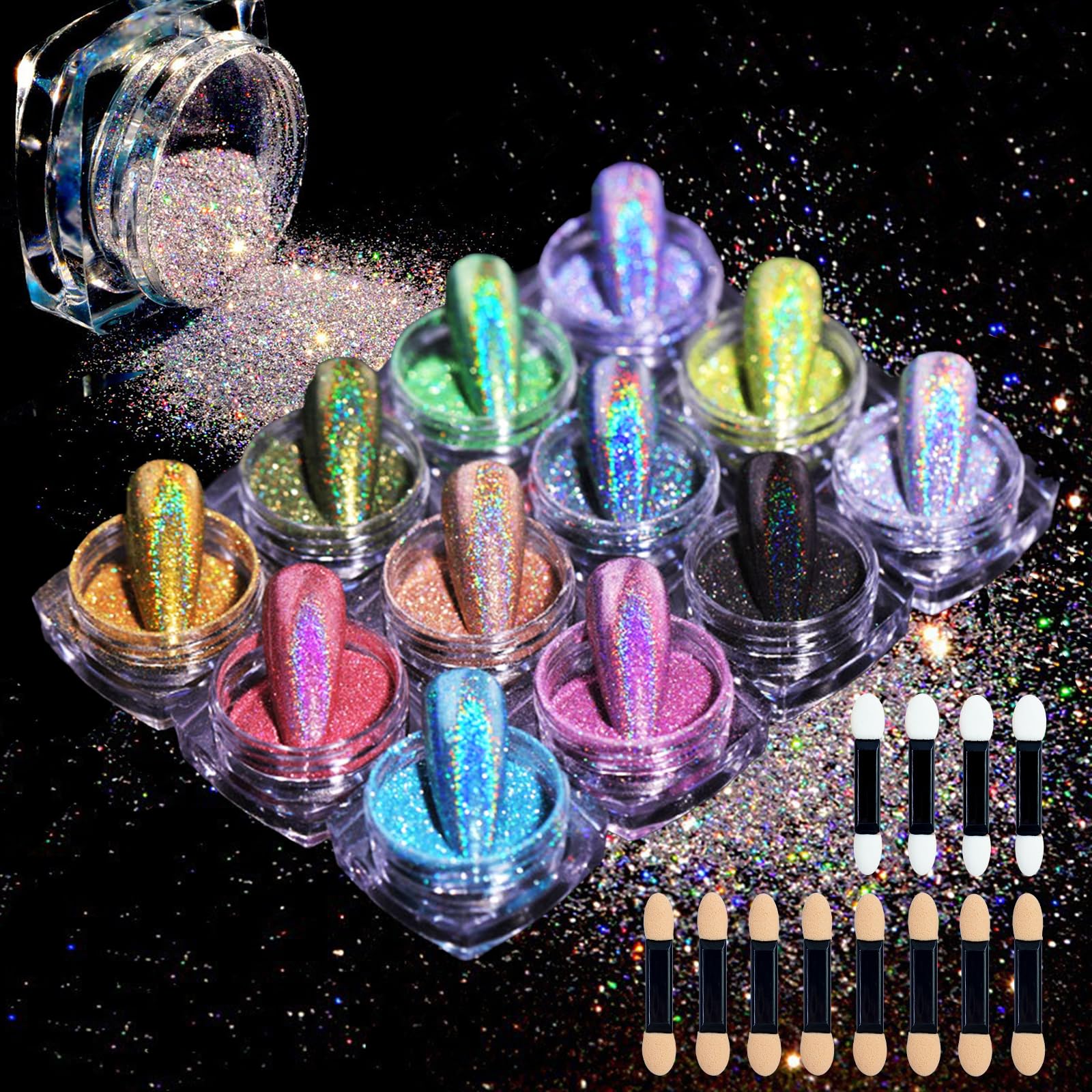 MKNZOME front packaging showing full 12-jar kit and applicators for versatile looks
